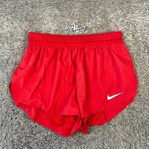 Nike Pro Elite 2" Brief-Lined Running Shorts Size Medium Men Red DA2943-616